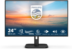 Монитор PHILIPS 24E1N1200A-00 24inch 1920x1080 120Hz HDMI DP D-Sub Black
