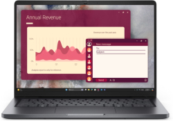 Лаптоп Dell Pro 14 PC14250, Intel Ultra 7 265U, 512 GB SSD, 16 GB DDR5, 14\" FHD+(1920x1200), Windows 11 Pro на ниска цена.