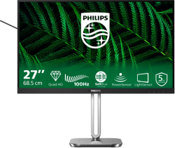 Монитор PHILIPS 27B2G5500/00 27'', IPS QHD (2560 x 1440) LED, 75Hz, 2xHDMI 1.4, DP 1.2