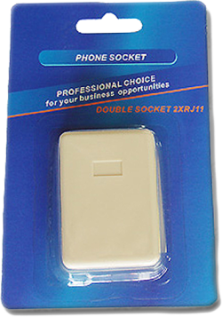 Двойна телефонна розетка 2 х RJ11