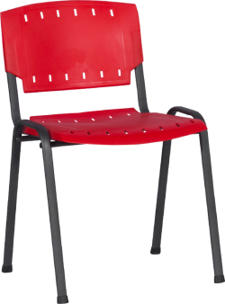 Посетителски стол Prizma - червен