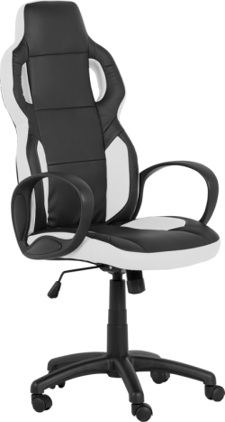 Геймърски стол Carmen 7510 - черно-бял