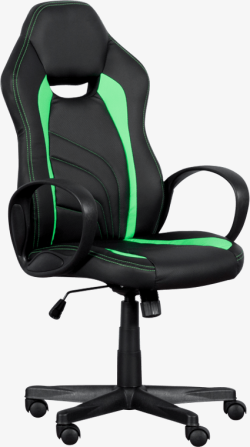Геймърски стол Carmen 7525 - черно-зелен