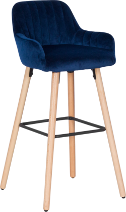 Бар стол Carmen 3082 - тъмно син