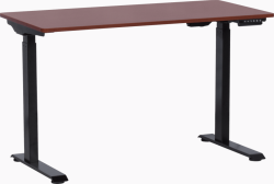 Бюро Ергономично бюро с регулиране на височината Carmen CR-119 - махагон-черен