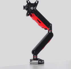 Геймърска стойка за монитор с газов амортисьор Carmen CR-530 - черно - червена