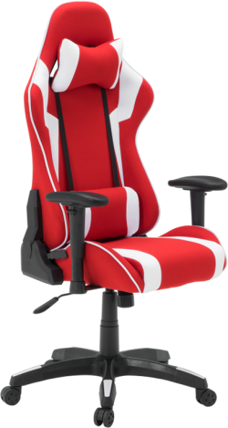 Геймърски стол Carmen 6312 - бял - червен