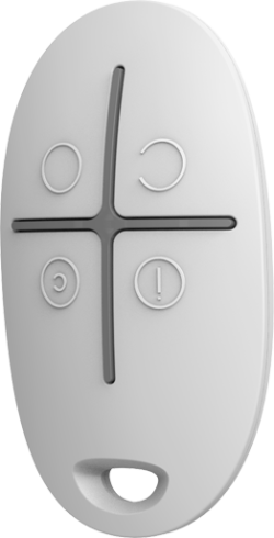 Безжично дистанционно Ajax Space Control - бяло