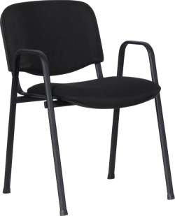 Посетителски стол Carmen 1137 LUX - черен