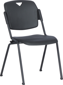 Посетителски стол ROLF - черен