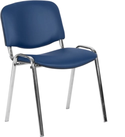 Посетителски стол Carmen 1135-1 LUX - тъмносин N