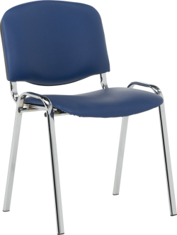 Посетителски стол Carmen 1135-1 LUX - тъмносин SC