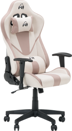 Геймърски стол Carmen 6313 - крем-розов