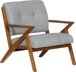 Кресло LUCAS - орех - сив