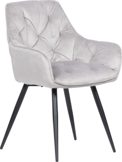 Трапезен стол LATINA - светлосив