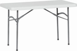 Сгъваемa кетъринг маса Carmen 9943 - бяла