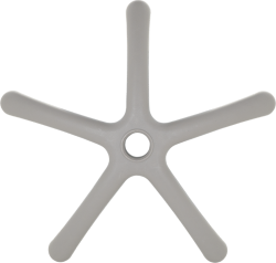 Звезда за детски стол - 250 мм - полипропилен - сива