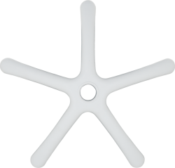 Звезда за детски стол - 250 мм - полипропилен - бяла