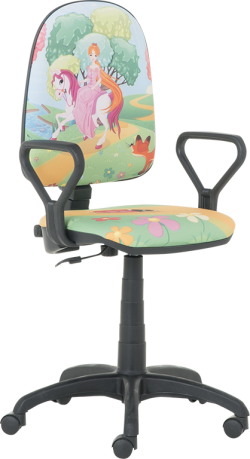 Детски стол Prestige с подлакътници - принцеси