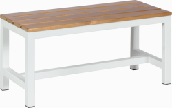 Пейка за съблекалня Carmen 150-3 - 89х40.5х42.5 см - бяла