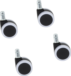 Комплект колела за посетителски стол модел 1702-1710 4 бр. - бели