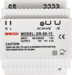 Захранване NIPPON PS-15 - 15V/4A за DIN - шина