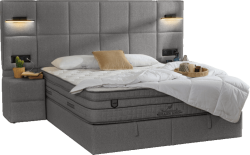  Тапицирана спалня с матрак COMFORT 180 x 200 - кафяв 08