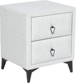 Нощно шкафче за спалня KOLAJEN LINEN - сив 02