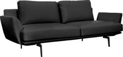 Кожен диван - тройка GRAM LUX - черен