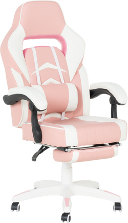 Геймърски стол Carmen 6314 - бял-розов