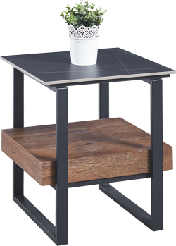 Помощна холна маса SALA - орех / черно