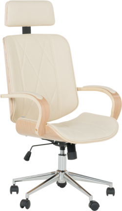 Президентски офис стол Carmen 6404 - бук-крем