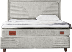 Тапицирана спалня с матрак STRESS ZERO 180 x 200 - крем 02