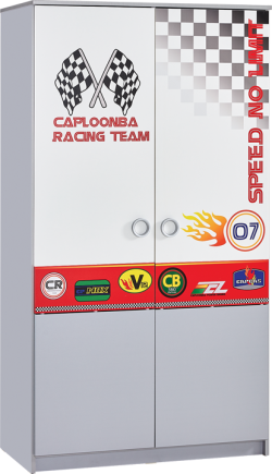 Двукрилен детски гардероб TURBO CAP 2