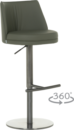 Бар стол KARIBA - черно-зелен BG