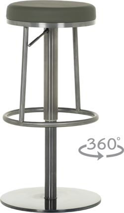 Бар стол BEZU - черно-зелен BG