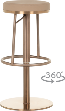 Бар стол BEZU - пясъчно кафяв RG