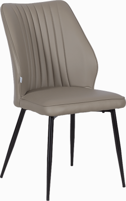 Трапезен стол LAREDO Y еко кожа - тъмнобежов 80