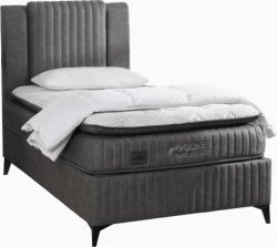 Тапицирано легло с матрак POCKET BALANCE 100 x 200 - сив 12