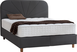 Тапицирана спалня с матрак DELUX PREMIUM 160 x 200 - антрацит