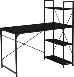 Бюро Бюро с етажерка TUZLA - черен
