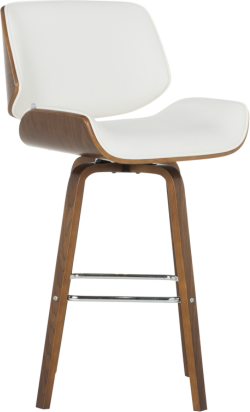 Бар стол Carmen 4027-2 - орех / бял