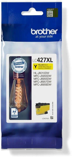  Brother Патрон LC427XLY, 5000 страници-5%, Yellow