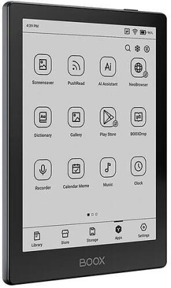  Електронен четец BOOX Go 6, Черен