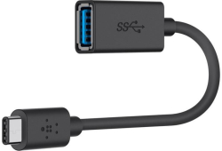  Адаптер Belkin, USB-C to USB-A 3.0, Черен