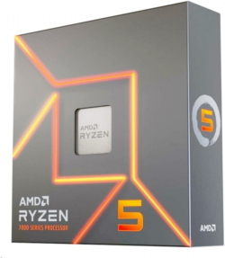 Процесор AMD RYZEN 5 7600X, AM5, 6C-12T, 4.7-5.3 GHz, 38M Cache, DDR5