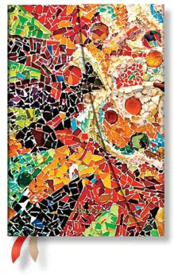  Paperblanks Планер Gaudi's Sun, Mini, хоризонтален, твърда корица, 104 листа, за 2025-2026 година