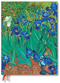 Paperblanks Планер Van Gogh's Irises, Ultra, вертикален, твърда корица, 104 листа, за 2025-2026 година