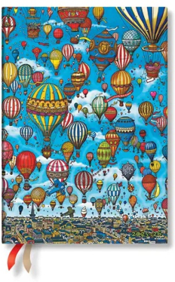  Paperblanks Планер Balloon Festival, Midi, хоризонтален, мека корица, 112 листа, за 2025-2026 година