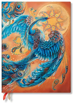  Paperblanks Планер Sirebird, Ultra, вертикален, мека корица, 112 листа, за 2025-2026 година
